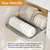 Pull out Cabinet Organizer Fixed with Adhesive Nano Film, Slide out Dish Drying Rack for Kitchen Cabinets