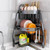 OCKULT Over Sink Dish Drying Rack, Foldable Corner Sink Drying Rack