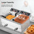 ROVSUN 24.9QT Electric Deep Fryer w/Frying Baskets Timer Drains & Lids