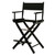 Director's Chair Black Frame-with Black Canvas, Counter