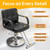 Barber Chair for Hair Stylist- Comfortable Cushion，360° Swivel，Adjustable Height