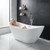 67" Acrylic Freestanding Soaking Bathtub, Free Standing Tub, Stylish Stand Alone