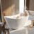 67" Acrylic Freestanding Soaking Bathtub, Free Standing Tub, Stylish Stand Alone