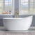 Acrylic Freestanding Bathtub Contemporary Soaking White Tub