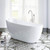 Acrylic Freestanding Contemporary Soaking Tub with Brushed