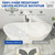 67" Lucite Acrylic Freestanding Bathtub, Double Slipper Shape Contemporary