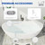 67" Lucite Acrylic Freestanding Bathtub, Double Slipper Shape Contemporary