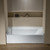 Alcove Soaking Bathtub in white with Left-Hand Drain Hole