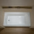 Alcove Soaking Bathtub in white with Left-Hand Drain Hole