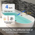 Acrylic Freestanding Bathtub Contemporary Soaking White Tub
