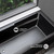 Left-Hand Drain Alcove Bathtub with Apron in Matte Black
