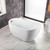 Acrylic Freestanding Bathtub Contemporary Soaking White Tub