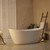 67" Luxury Freestanding Bathtub - Deep Soak Acrylic Tub for Master Bathroom