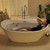 67" Luxury Freestanding Bathtub - Deep Soak Acrylic Tub for Master Bathroom