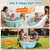 Bathtub with Inflatable Top Edge, Extra Stable Infant Bath Tub, Collapsible & Portable for Baby