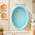 Bathtub with Inflatable Top Edge, Extra Stable Infant Bath Tub, Collapsible & Portable for Baby