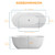 Freestanding Bathtub, Free Standing Tub, Stand Alone Tub with Overflow and Drain