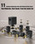 Wooden 5.1.2 Virtual Surround Sound System, 4 Surround Speakers Wired, 400W Peak Power, Sound Bars for Smart TV w/Subwoofer, 5.25'' Deep Bass, Home Theater TV System, ARC/OPT/BT/AUX, HiPulse N512
