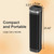 Portable Space Heater, 1500W Ceramic Heating Fan with Thermostat, Remote Control, 3 Heating Modes, 70° Oscillation, Ideal for Office