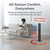 Lasko Oscillating All Season Tower Fan and Space Heater in One for Home with Adjustable Thermostat, Overheat Protection, 4 Fan Speeds