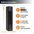 Lasko Oscillating Ceramic Slim Tower Desktop Space Heater for Home with Thermostat and 2 Speeds, 14 Inches