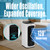 Electric 2-in-1 Cooling Tower Fan & Heater used in Summer and Winter for Bedroom Home Office Large Room with Ice Packs