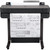 HP DesignJet T630 24" Wireless Large Format Color Thermal Inkjet Plotter Printer, 2025 Edition, Bundle with 3X Color and 80ml Black Ink Pack, Matte Bond Inkjet Paper Roll