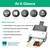 Plustek PS3140U Duplex Document Scanner, Citrix Ready & Twain Support for PC and Mac, Scan and Save Batch Documents