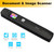 AUTENS Portable Handheld Scanner Included 16G SD Card, Wand Scanner for A4 Documents Pictures Pages Texts Receipts Books Up to 1050DPI, Colorful LCD Display, Uploads Via USB Cable, No Driver