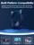 ONITOON Cat Ear Bluetooth Headphones for Kids & Adults, 55H Play Time, Wireless Foldable & Wired Multi-Function LED Light Up Over Ear Headphones with Mic and Volume Control for iPhone/iPad/Laptop/PC