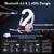 Surpixo Wireless Headsets with Microphone, Ultra Lightweight& 50+ Playtime, Wireless Headset for Cell Phones, On Ear Bluetooth Headphone Fit for PC/Call Center/Computer/Laptop/Teams - Light Pink