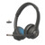 JLab Go Work Gen 2 Wireless Headsets with Microphone - 55+ Playtime PC Bluetooth Headset and Multipoint Connect to Laptop Computer and Mobile - Wired or Wireless (Bluetooth or USB Dongle) Headphones