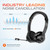 Delton 35X Bluetooth Computer Headset with Noise Cancelling Mic, Fast Charging Dock, Auto Pair USB Dongle for PC, Laptop, MacBook, Compatible with MS Teams, Google Meet, Zoom, Slack, and More - Black