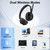 Voistek Wireless Headset with Mic for Work,Bluetooth Headset with Noise Canceling Microphone & Dongle,Charging Base & Mic Mute for Work from Home/Office/PC/Laptop/Computer/Cellphone