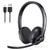 Wireless Bluetooth Headset with CVC8.0 Noise-Cancelling Microphone & Mic Mute, Class 1 V5.1 Bluetooth Headphone for Work/Ms Teams/Zoom/Home/Office/Computer/Cell Phone/Laptop, 30H+ Talking Time