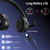 Wireless Bluetooth Headset with CVC8.0 Noise-Cancelling Microphone & Mic Mute, Class 1 V5.1 Bluetooth Headphone for Work/Ms Teams/Zoom/Home/Office/Computer/Cell Phone/Laptop, 30H+ Talking Time