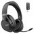 COOSII H300 Wireless Headphones with Microphone, Over Ear Bluetooth Headsets with USB Dongle & Mute, Environmental Noise Cancelling Retractable Mic for Work Office Call Center Laptop Computer (Black)