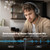 COOSII H300 Wireless Headphones with Microphone, Over Ear Bluetooth Headsets with USB Dongle & Mute, Environmental Noise Cancelling Retractable Mic for Work Office Call Center Laptop Computer (Black)