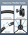 JIAMQISHI Wireless Headset with Mic for Work, Bluetooth V5.2 Headphones with AI Noise Cancelling Microphone, USB Dongle, Clear Calls & Mic Mute, for Laptop, PC, iPhone & Android Phones