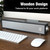 MICA Computer Speakers, Vintage Wired Computer Sound Bar, Retro Wooden Mini Soundbar, 3.5mm Aux Connection, USB Powered PC Speakers for Desktop Monitor, Laptop, Tablets (Black)