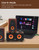 cinnkeyi 【2026 Update】 USB 2.1 Computer Speakers with Subwoofer, 3.5mm/USB Input Pc Speakers with Subwoofer, PC/Line-in/Bluetooth Modes, Stereo Sound Ideal for Desktops and Laptops