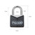 FIGODE® Small and Light Padlock with Big Keys, Black Covered Aluminum Lock, 3/4 Inch Wide, Luggage Padlocks for Suitcase, Backpack, Boxes, Laptop Bag, 12 Locks with 24 Same Keys