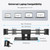 AboveTEK Laptop Locking Station, Premium Aluminum MacBook Security Lock with High-Security Copper Cylinder, Anti-Theft Computer Lock for All 11"-17" No-Slot Notebooks, Non-Slip Base for Public Spaces