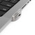 Compulocks Ledge Lock Adapter with Combination Cable Lock for MacBook Pro 14-Inch M1, M2, M3, M5 – Secure Anti-Theft Locking System for MacBook - Silver