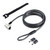 StarTech.com Laptop Cable Lock Compatible with Noble Wedge; 6.6ft (2m), Anti-Theft Keyed Lock, Security Cable for Dell XPS/Latitude/2-in-1 Notebooks, Steel Cable Lock for Laptop, TAA