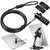 AboveTEK iPad Lock Security Cable w/Adhesive Plates, 6Ft Keyless 4 Digit Combination Tablet Lock Kit, Anti-Theft Hardware Locking Cable for iPhone Cell Phone MacBook Laptop in Showroom Retail Store