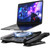 GSCOLER Laptop Cooling Pad, Gaming Laptop Cooler with 7.1 Inch Powerful Fan, RGB Lights & 3-Speed Fan Control & LCD Diamond Design, Height Adjustable Quiet Laptop Cooling Stand for 12"-21" Laptops etc
