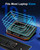 MOUNT PRO Gaming Laptop Cooling Pad, RGB Laptop Cooler Stand with Powerful Turbofan (3500 RPM), Height Adjustable Laptop Fan Cooling Pad for 13-19 Inches Notebook, with Sealed Foam, Touch Control