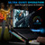 G-STORY Gaming Laptop Cooling Pad with Movable Fan and Automatic Speed Adjustable by Temperature,Music Sync RGB Light,Low Noise Laptop Cooler 3 Speed 1500/1750/2000RPM(140MM) Stand 12–17.3" Notebook