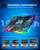 ChillCore Laptop Cooling Pad, RGB Lights Laptop Cooler 9 Fans for 15.6-19.3 Inch Laptops, Gaming Laptop Fan Cooling Pad with 8 Height Stands, 2 USB Ports - A21 Blue